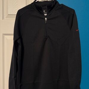 Lands’ End Black Quarter Zip Pullover w/ Verizon Logo Unisex